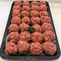 Tasty hamburger rissoles, available at Robina Quality Meats