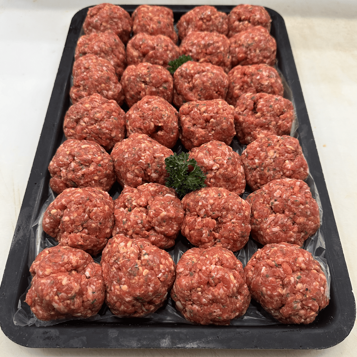 Tasty hamburger rissoles, available at Robina Quality Meats